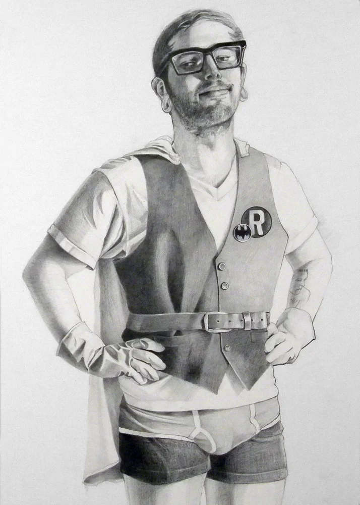 Christian as the Boy Wonder of Gotham City