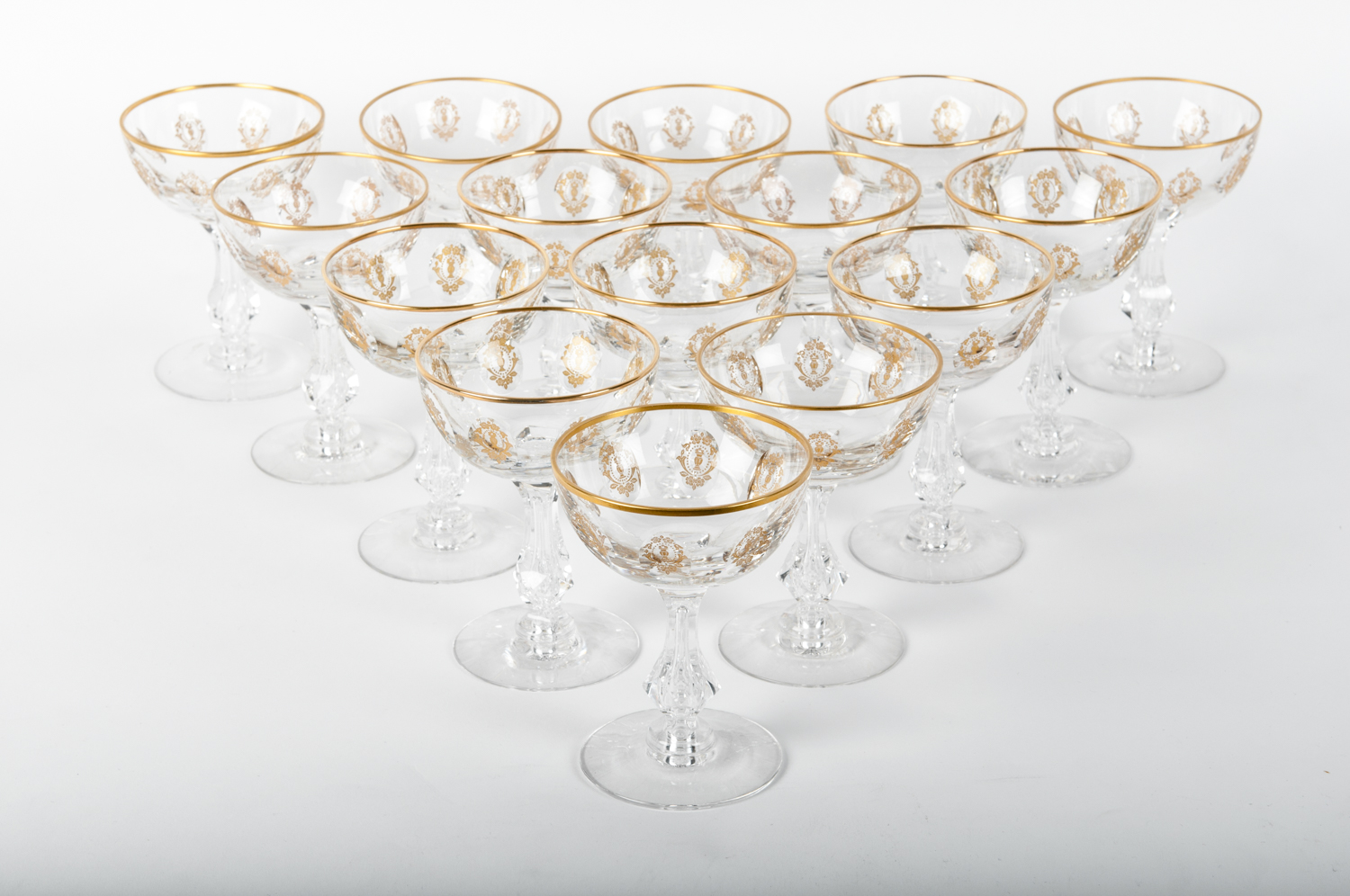 Etched Crystal Glasses, S/8 — La Maison Supreme Ltd.