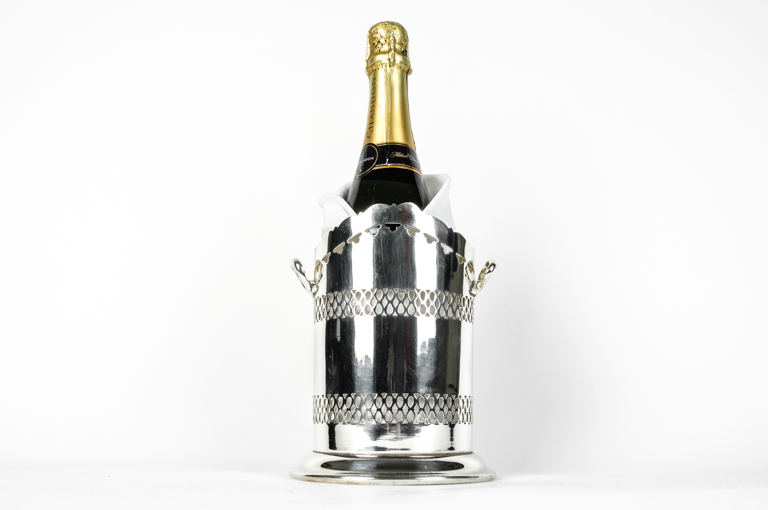 Vintage English Silver Plate Wine/Drinks Bottle Holder . — La Maison  Supreme Ltd.