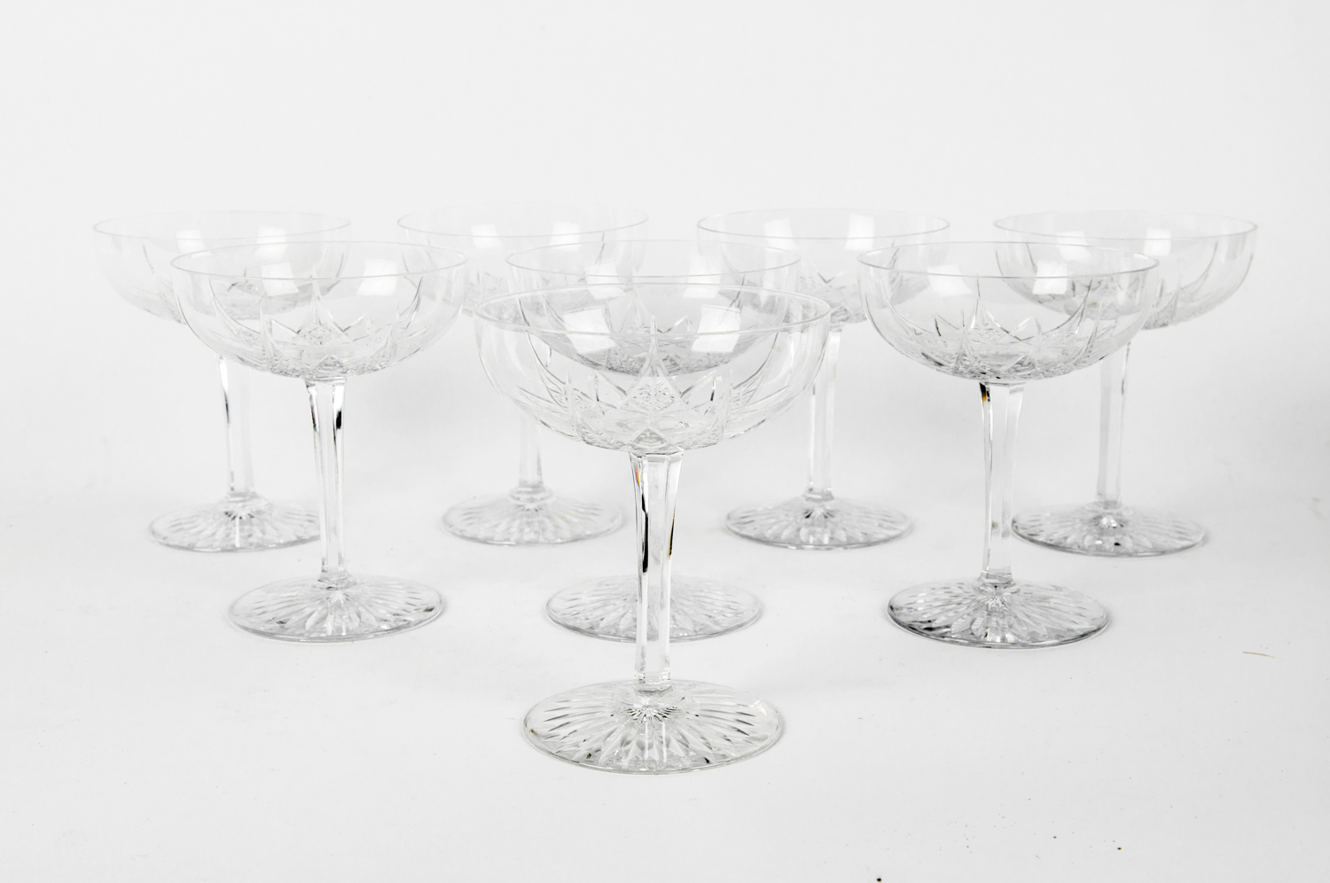 Vintage Set Eight Baccarat Crystal Champagne Coupes . — La Maison Supreme  Ltd.