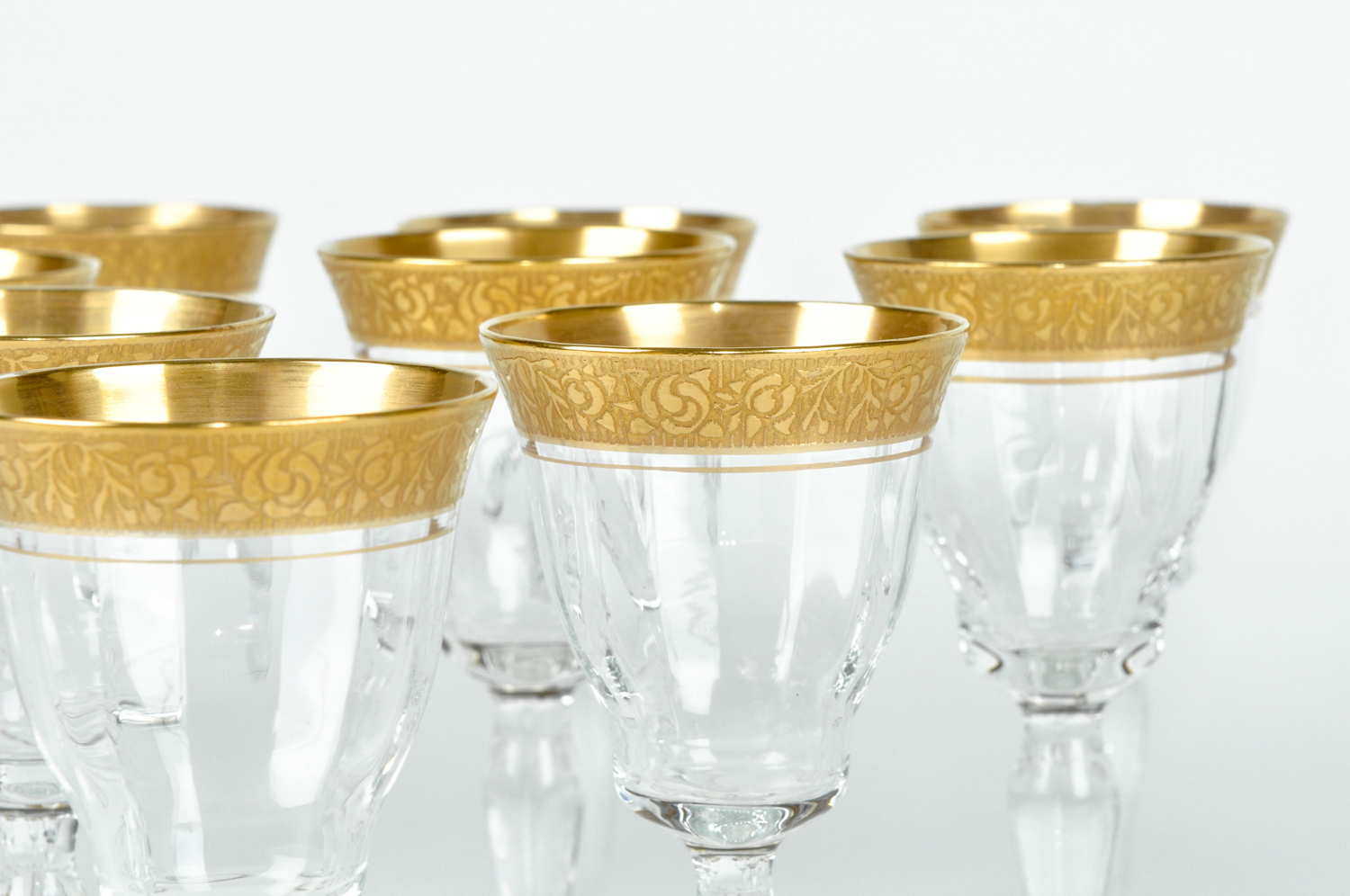 Art Deco Crystal Set 12 Wine Glass . — La Maison Supreme Ltd.