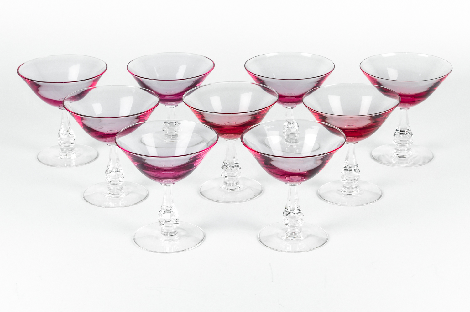 Art Deco Crystal Set 12 Wine Glass . — La Maison Supreme Ltd.