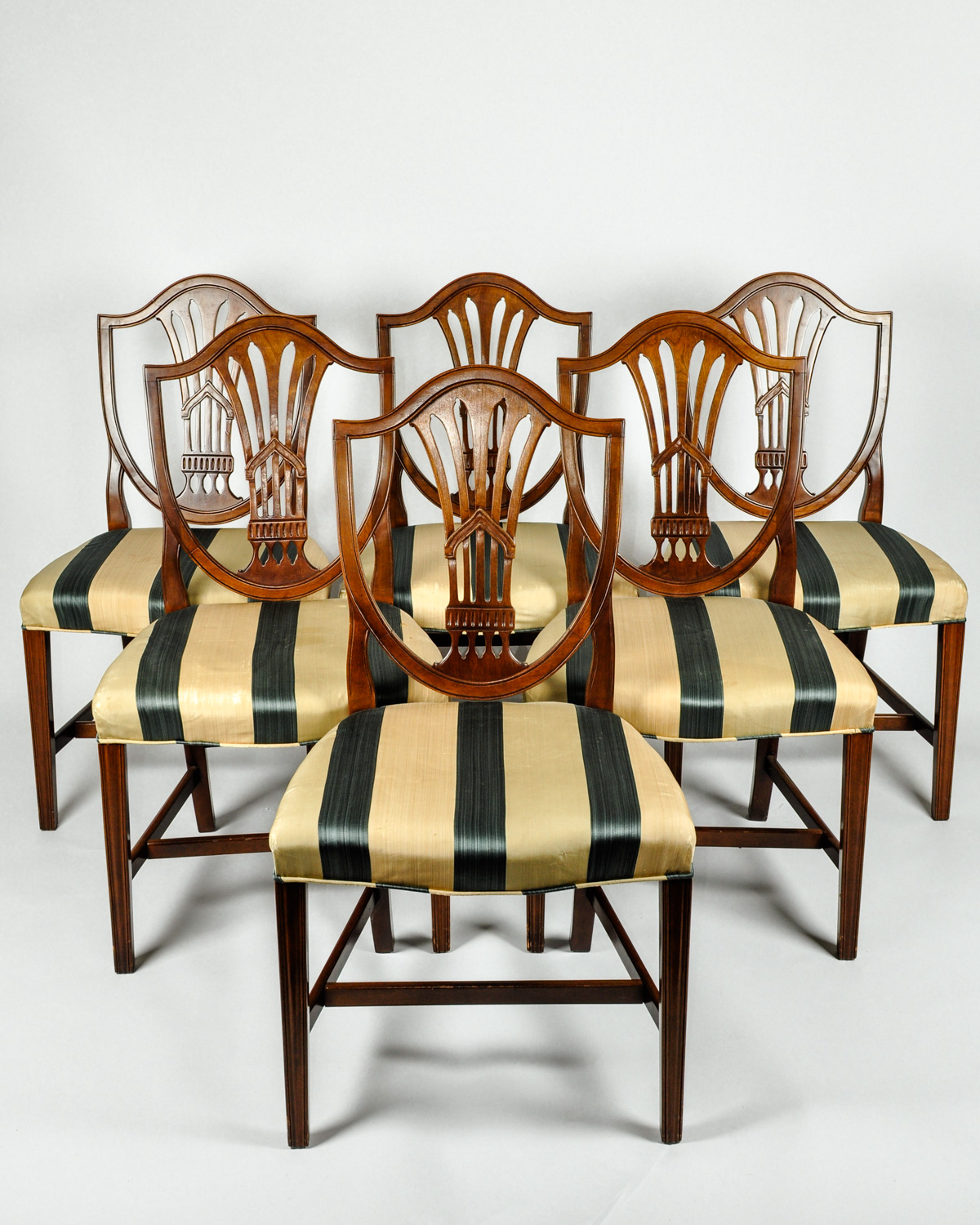 Six Mahogany Dining Chairs La Maison Supreme Ltd