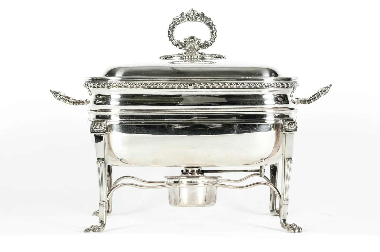Antique Silver-Plate Chafing Dish — La Maison Supreme