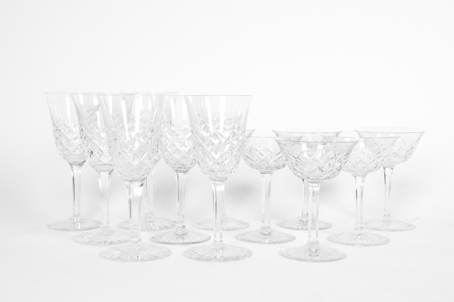 Set 12 Cut Crystal Amethyst Champagne Flutes. — La Maison Supreme Ltd.