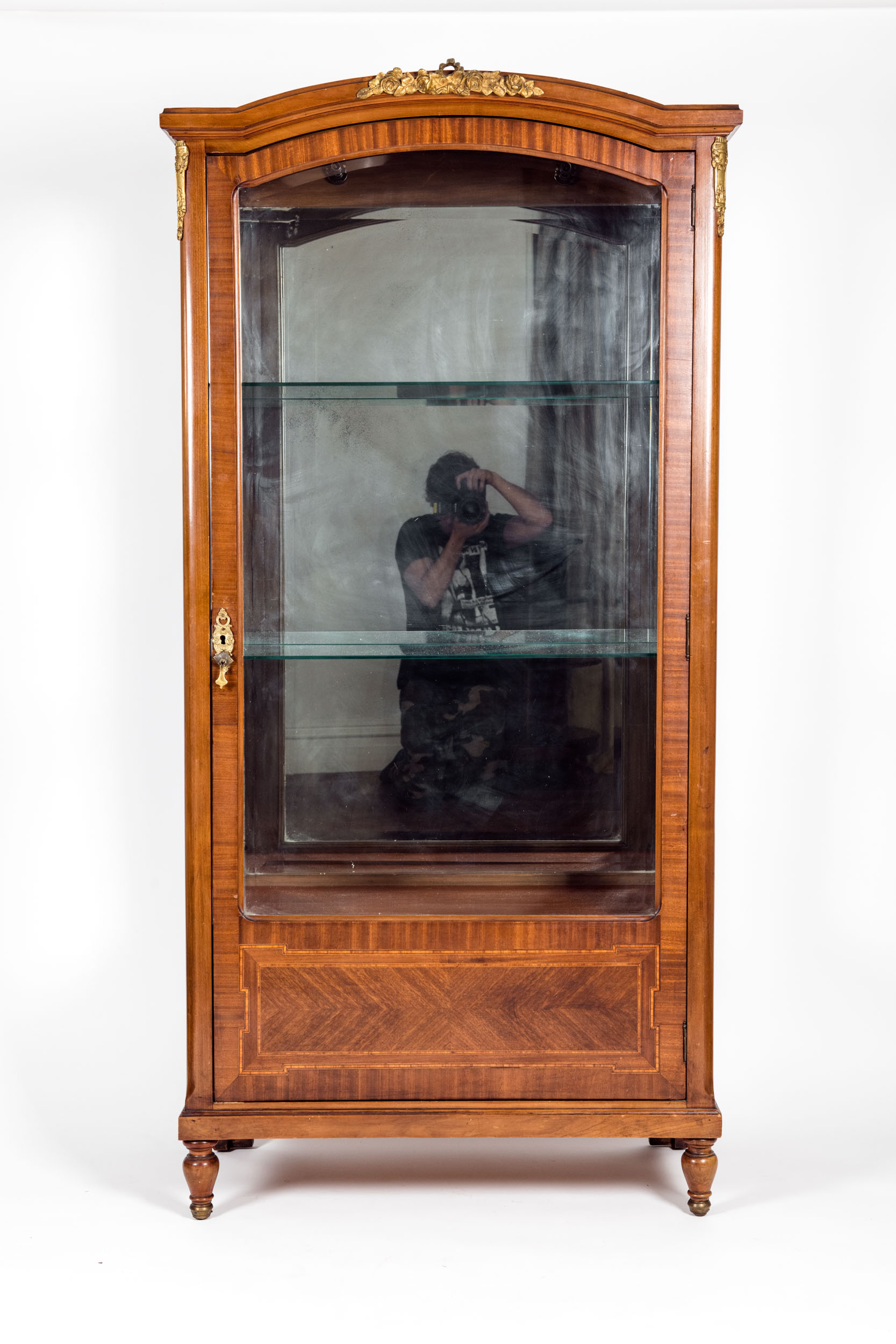 Late 19th Century French Burl Wood Vitrine / Cabinet — La Maison Supreme