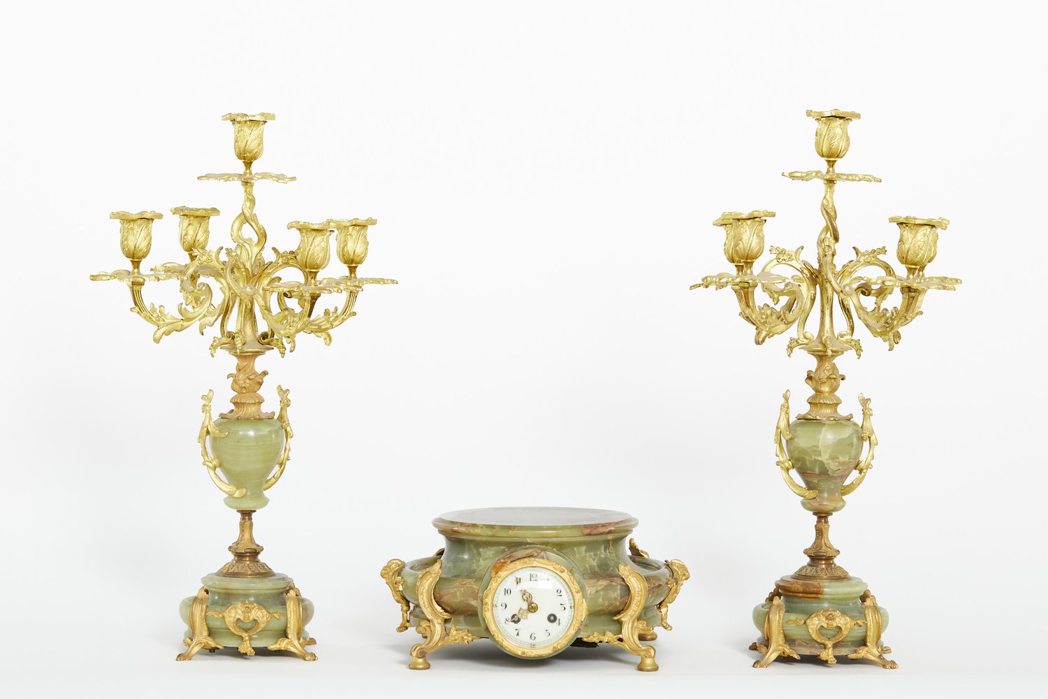 Pair of 19th Century Gothic Revival Gilt Bronze Altar Candlesticks at  1stDibs