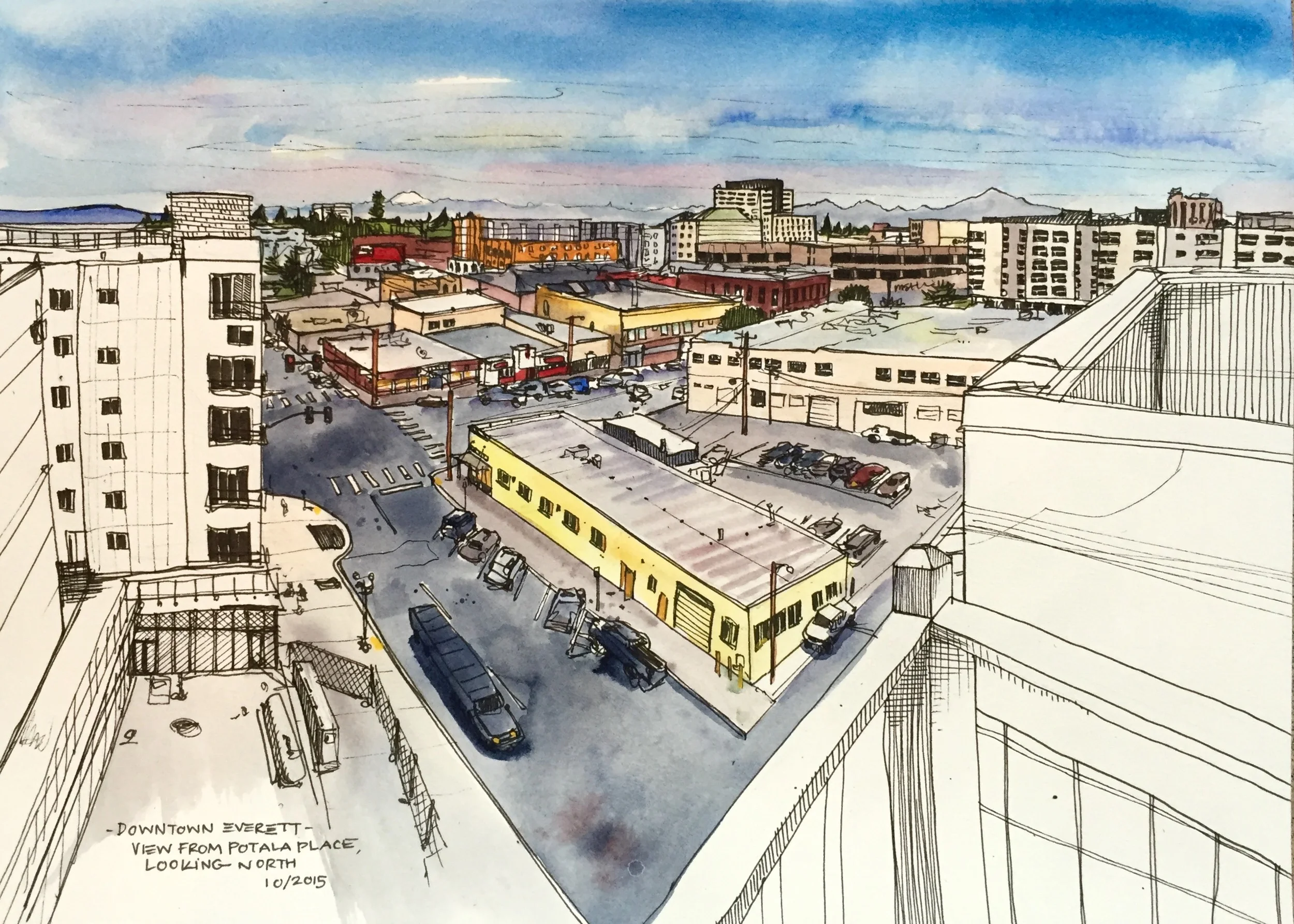 Sketchy Everett Volume #1 – View from Potala Place