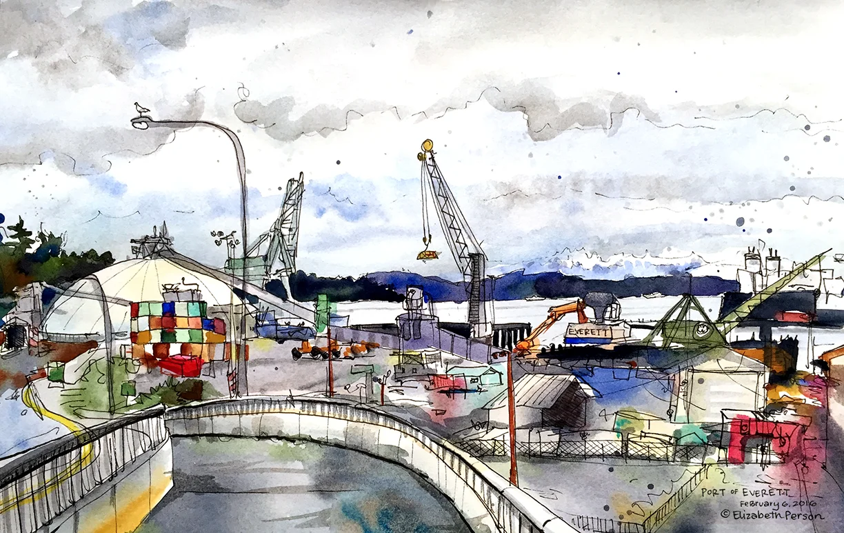 Sketchy Everett Volume 8 - Port of Everett