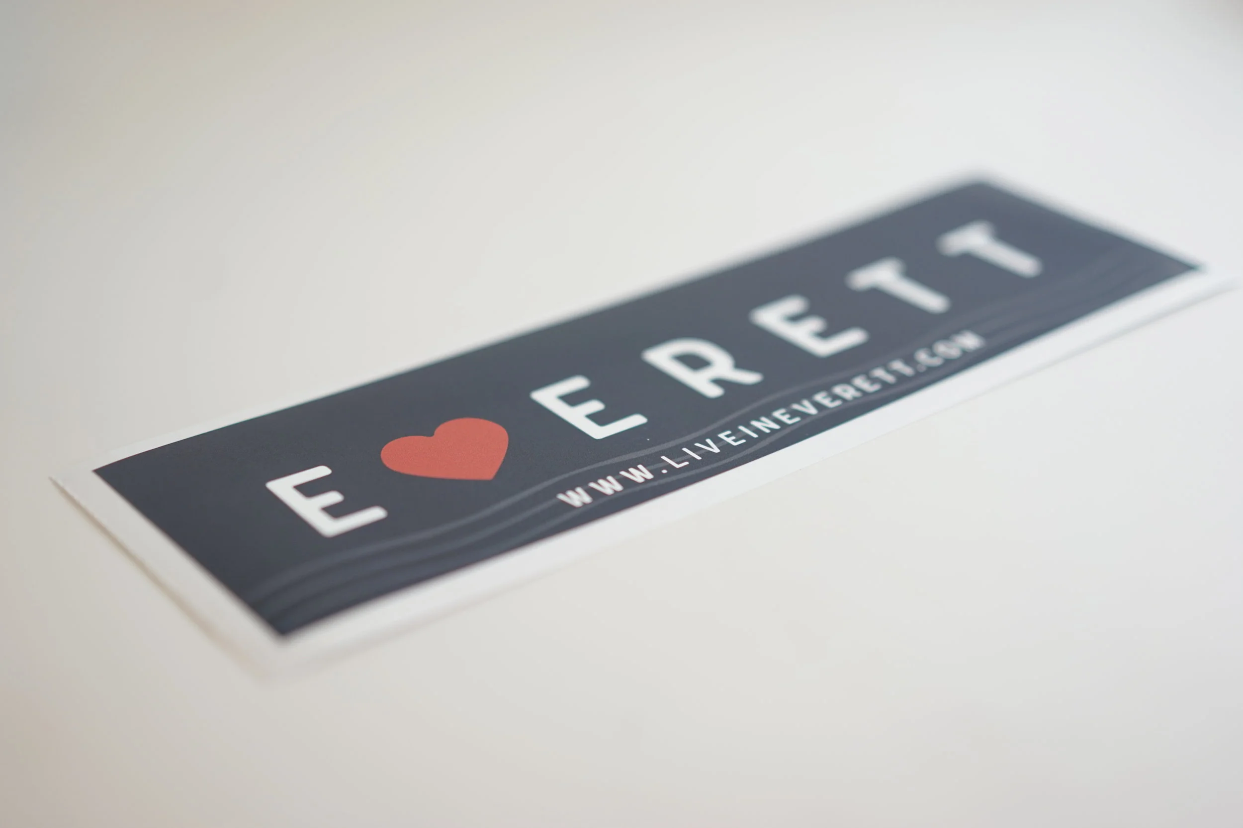 Love in Everett Bumper Sticker (SOLD OUT)