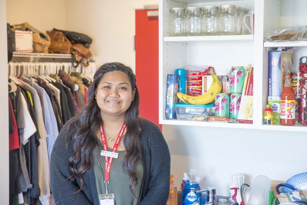 Inside one of EvCC's dorm rooms.