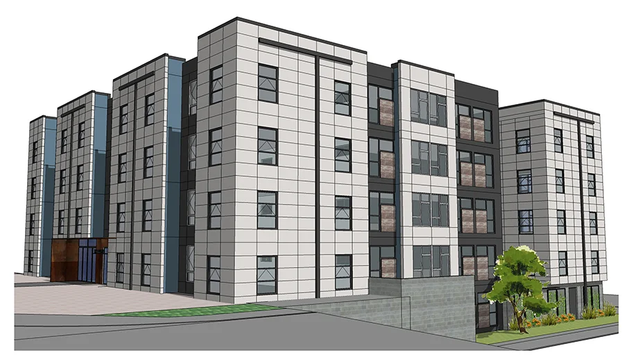 The dormitory being built for Fall of 2017.