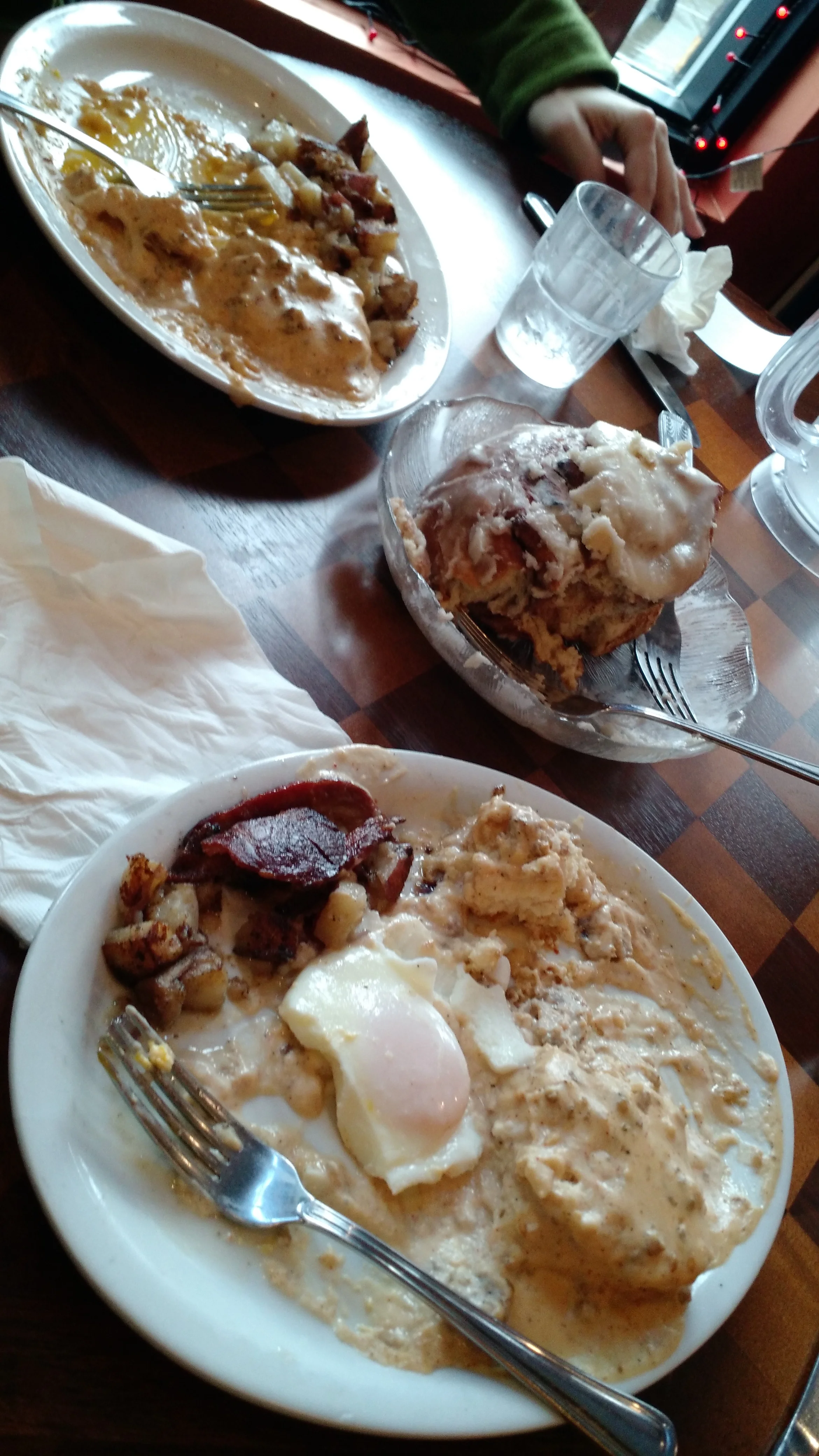 The remnants of our food battle.