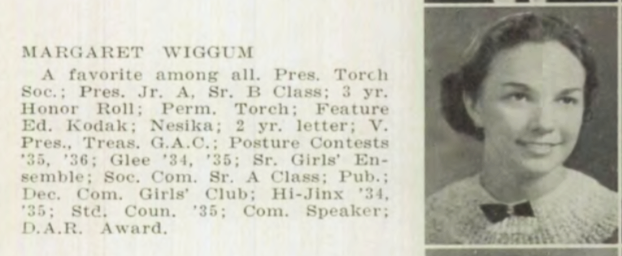 Groeing's mom went to Everett High School in the 1930s. She worked in downtown Everett at Sears.