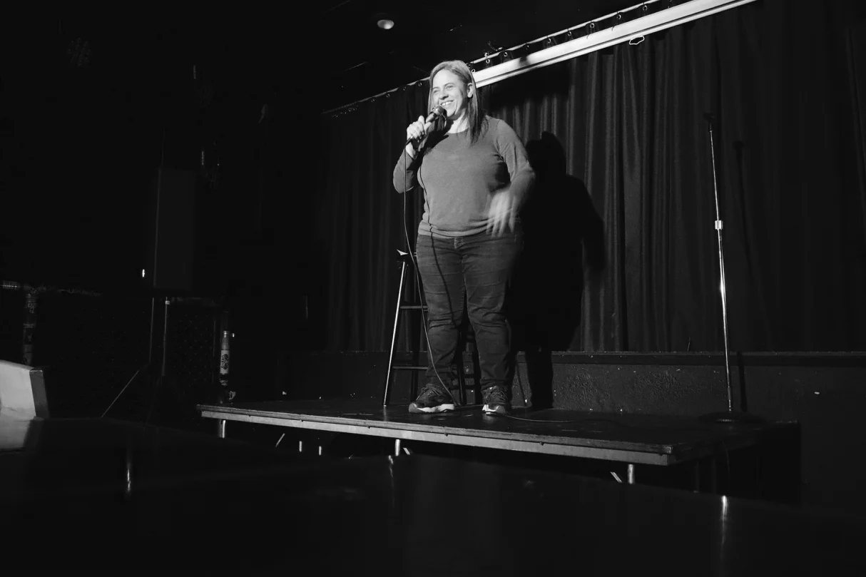 Mary Lou Gamba of Seattle was the showcase comedian the night I attended // Garret Hunt