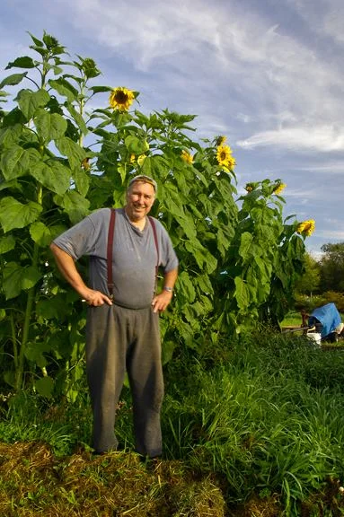 Neighbor Paul Roberts in the community garden // Courtesy of Lowell Civic Association