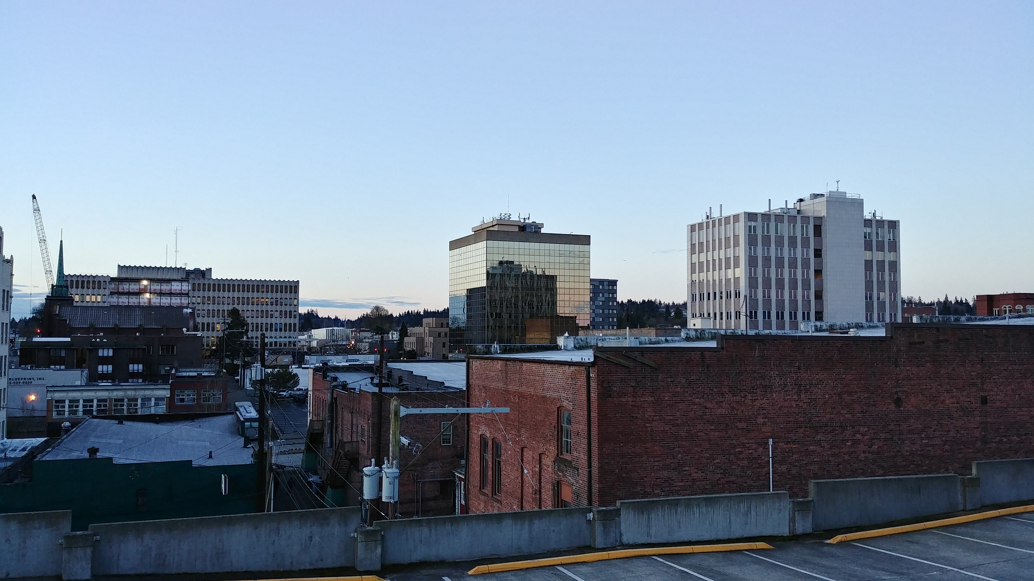   Downtown Everett from Port Gardner Parking // Christopher Bragg  