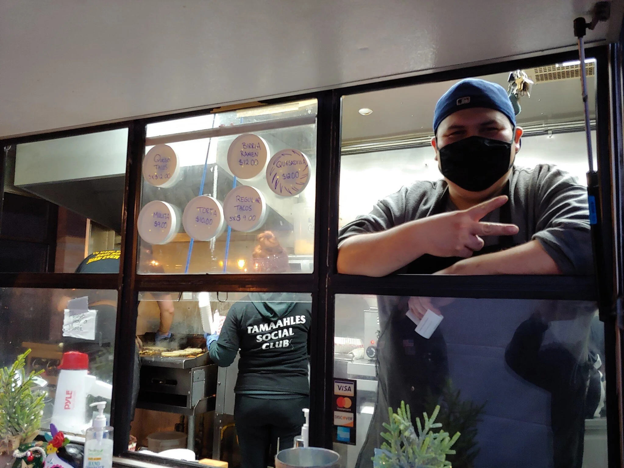 Hugo in the window ready to take your order // Christopher Bragg 