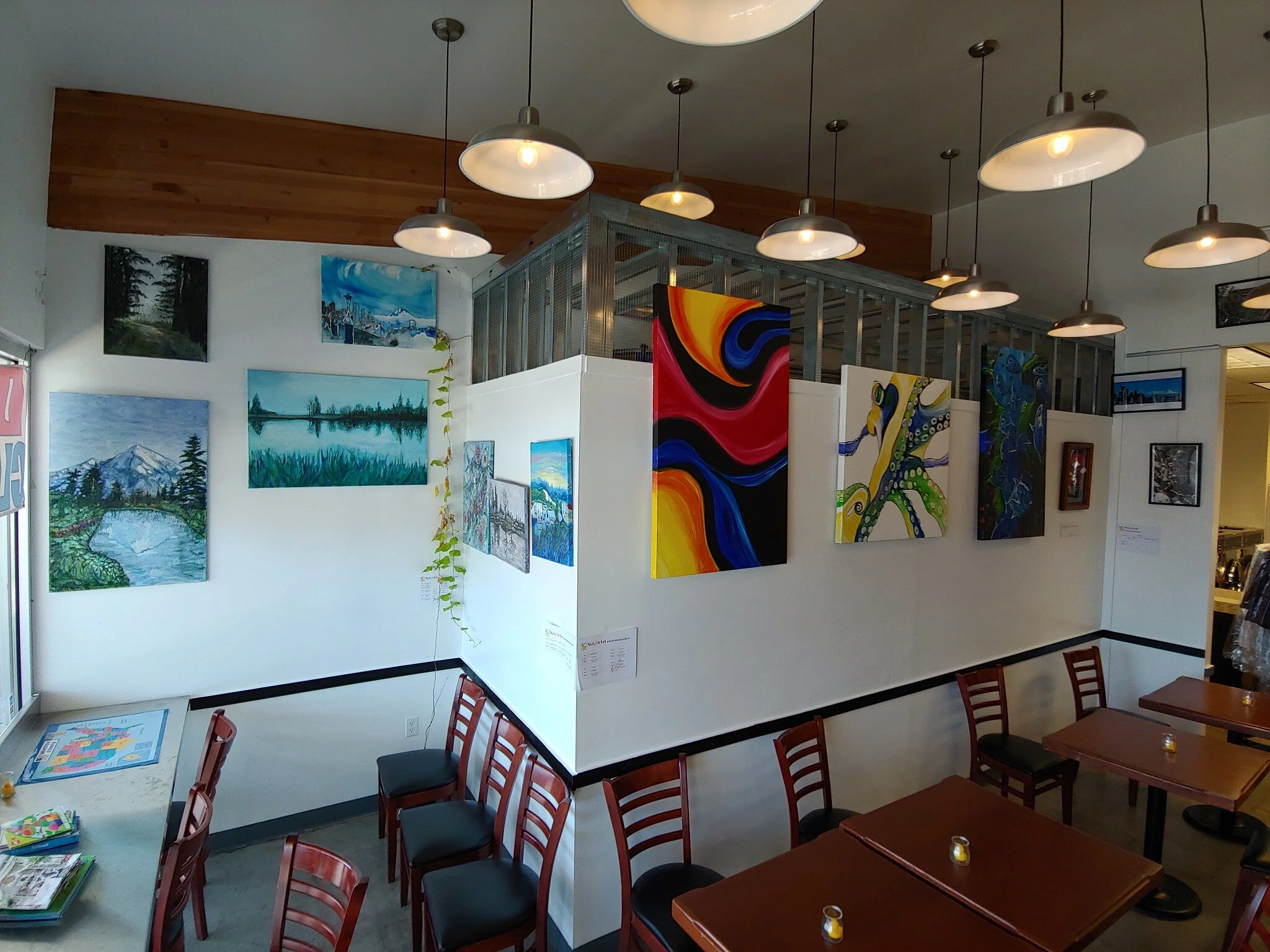 Wash and Dry, Drink and Eat Bims Laundry Café — Live in Everett