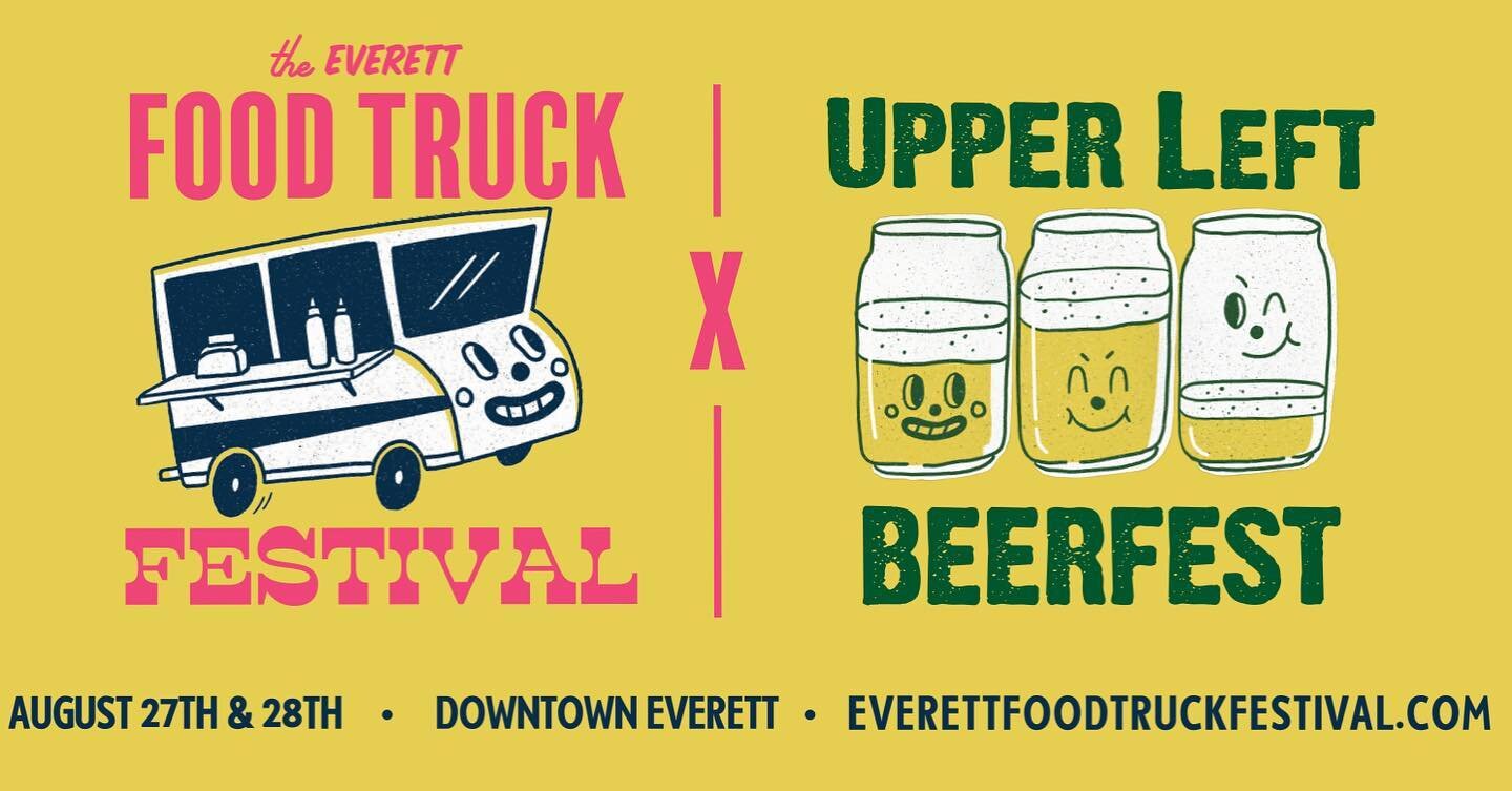 Coming soon &hellip; to a stomach near you. 

Mark your calendar for 8/28 for the Everett Food Truck Festival! @upperleftbeerfest is also happening 8/27 and 8/28 right next door! And of course the good ol&rsquo; @everettmakersmarket will also be in t