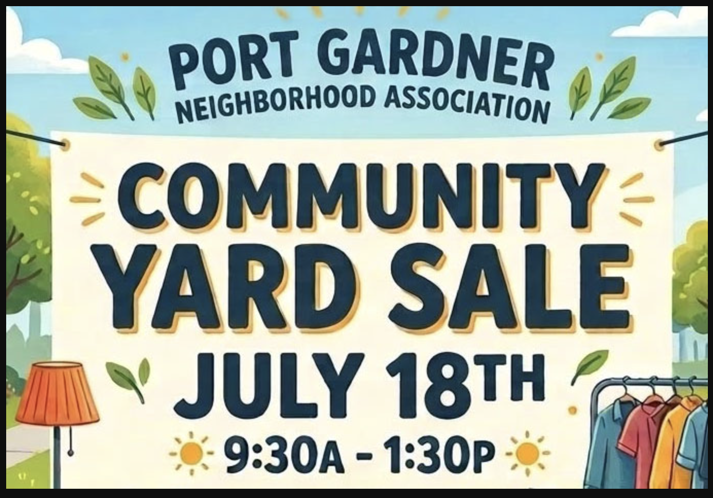5th Annual Port Gardner Community Yard Sale