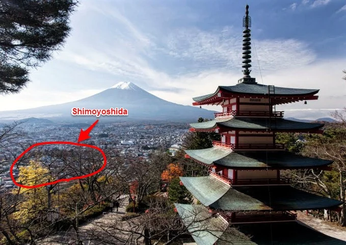 Shimoyoshida is an attractive neighborhood worth visiting, not just a gateway to the "Chureito Pagoda"