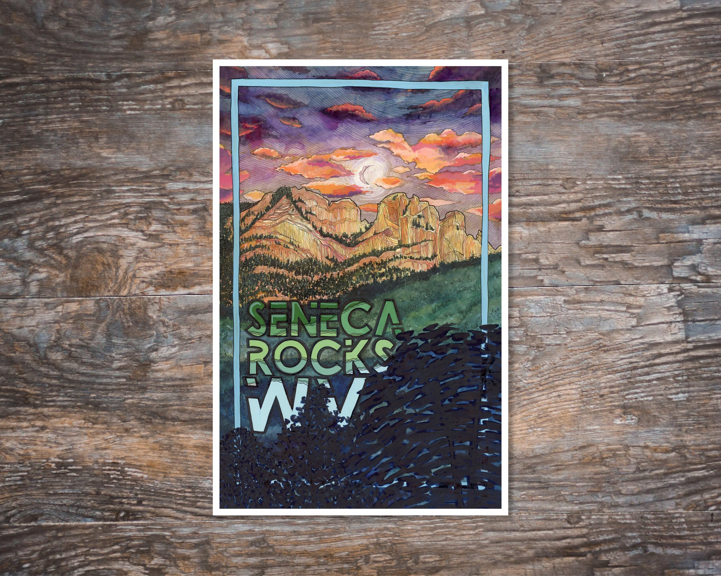 Seneca Rocks Poster