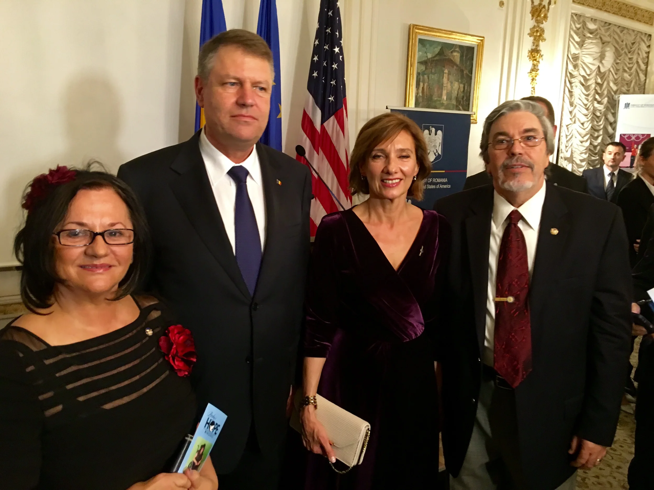 President Klaus Werner Iohannis and First Lady Carmen