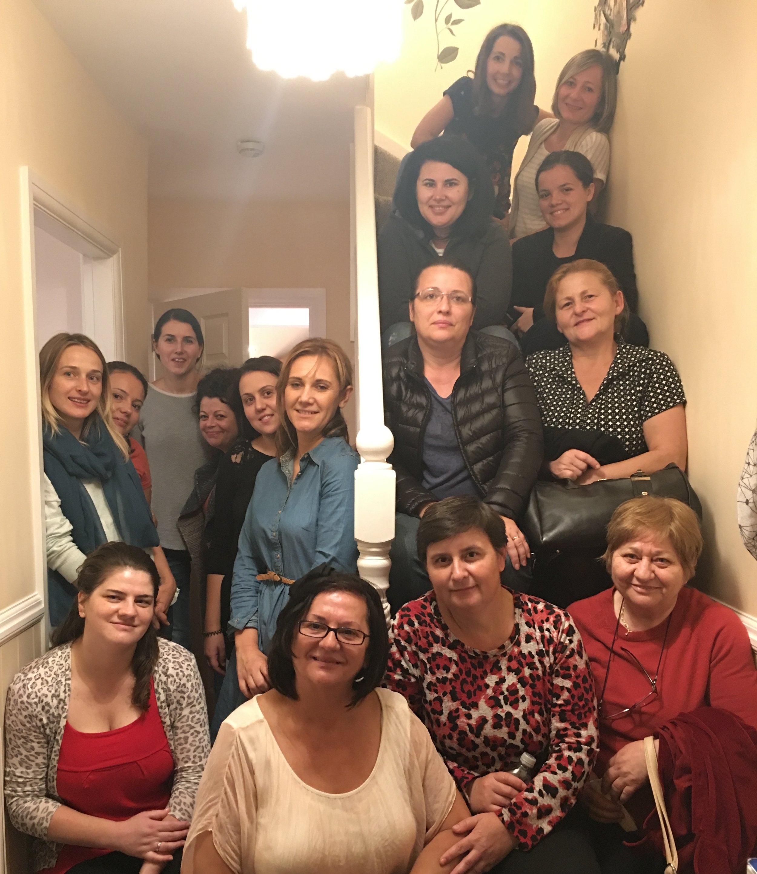 Fellowship with the ladies from Victory Romanian Baptist Church. What an honor and pleasure to meet these women.