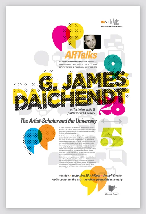 Art Education ARTalks :: G. Jim Daichendt // 24" x 36" // 2015