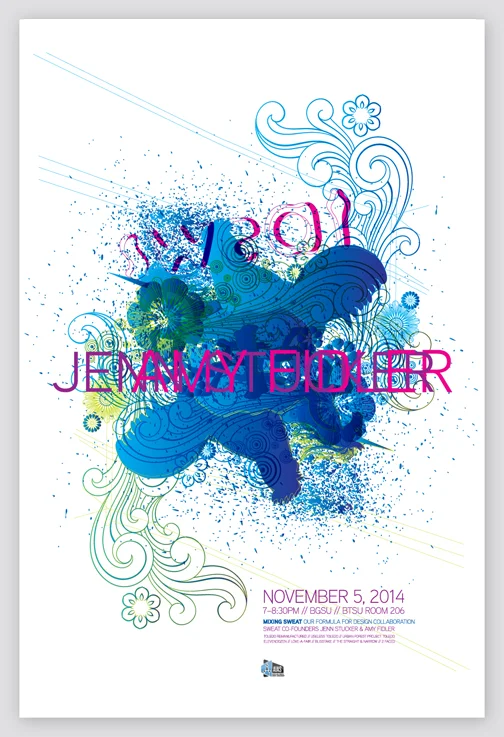 AIAS talk :: Mixing SWEAT // Collaboration with Amy Fidler // 13" x 19" // 2014