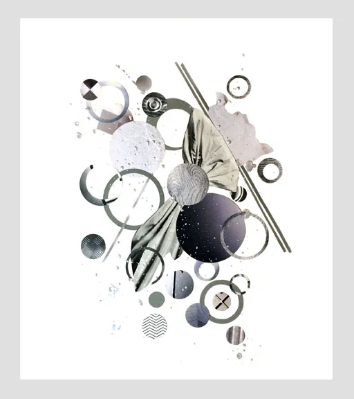 Just Gray // Hand-built collage // 15" x 20" // 2015