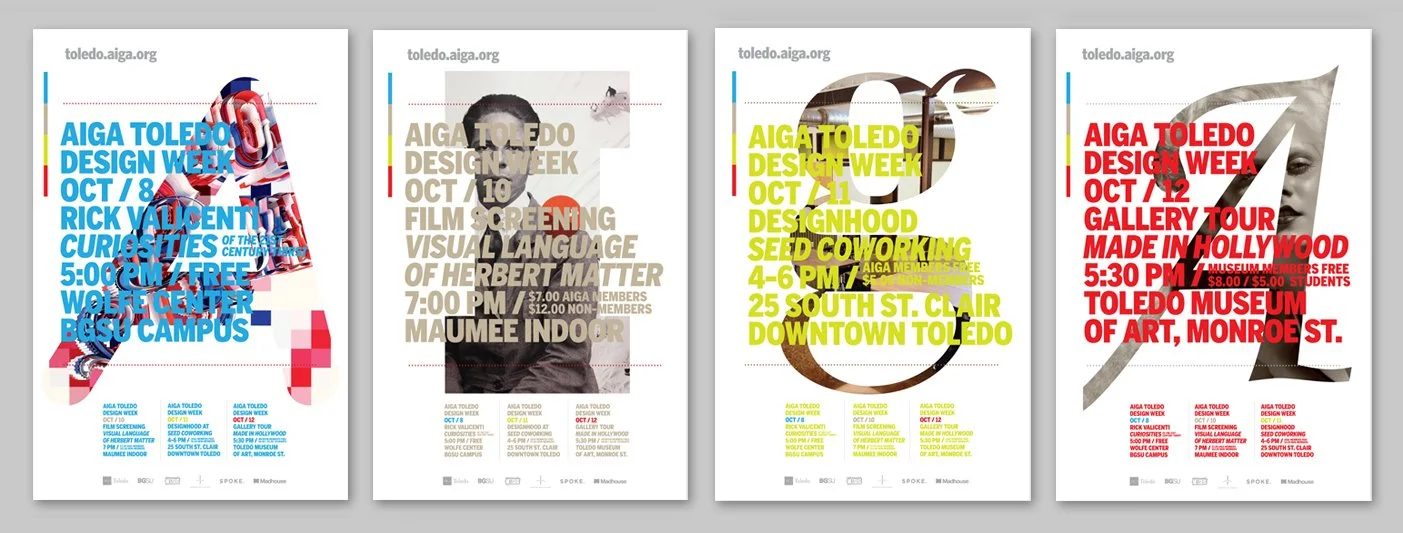  AIGA Toledo Design Week Posters // 2012 