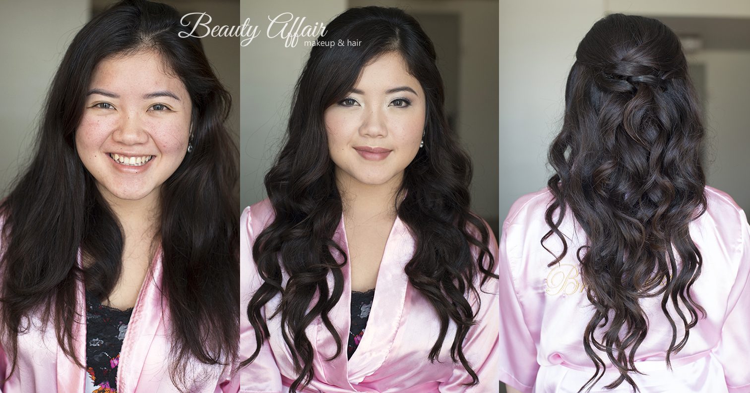 Beauty Affair makeup and makeup Los Angeles before and after bridesmaid pink lips glowing skin.jpg