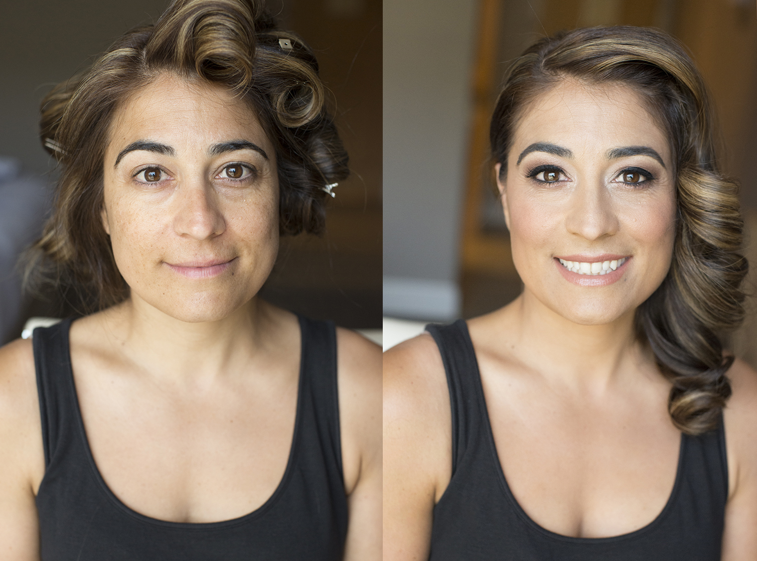 Makeup and hair by Agne Beauty Affair for Emmy's red carpet before and After.jpg