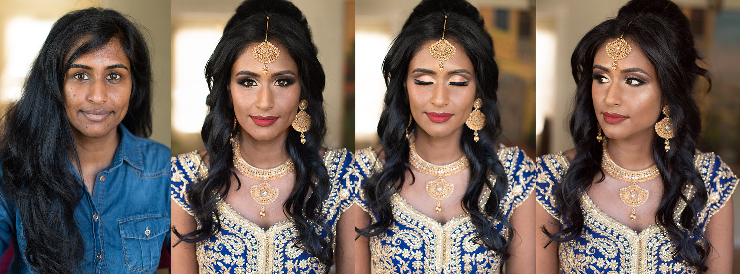 South Asian bride indian Bridal blue red gold wedding Beauty Affair .jpg