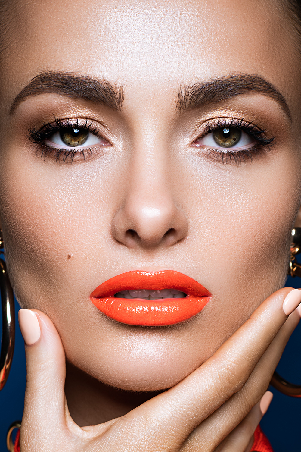 m Glowing skin orange lipstick beauty editorial.jpg
