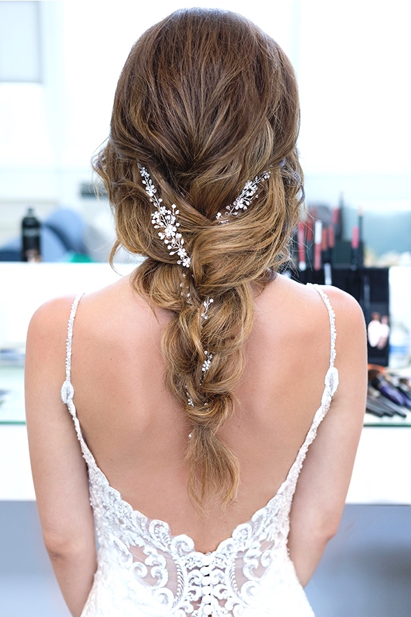 Bridal jewel tousled down hair braid beauty Affair.jpg