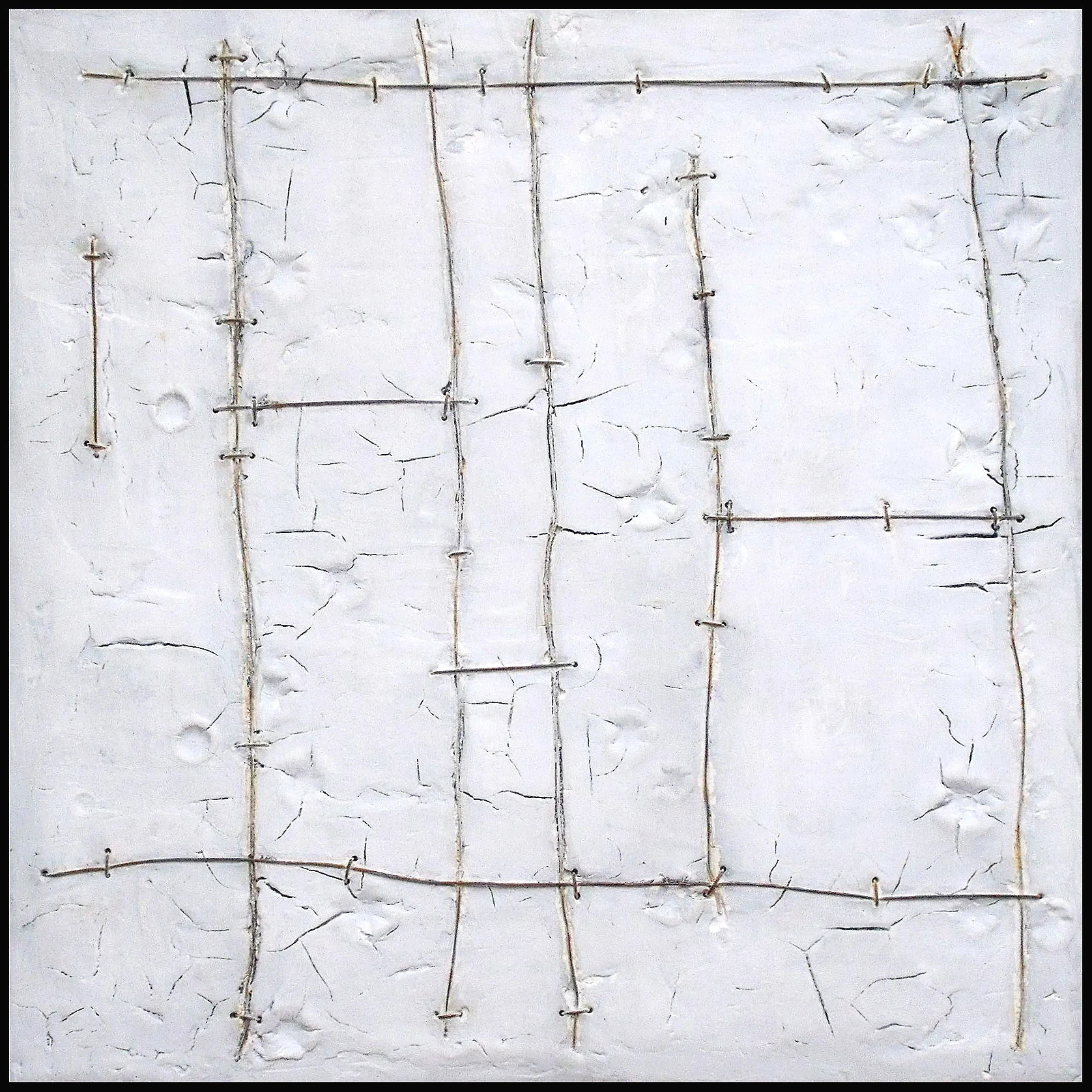 Keeping It Together - White with Rusted Steel