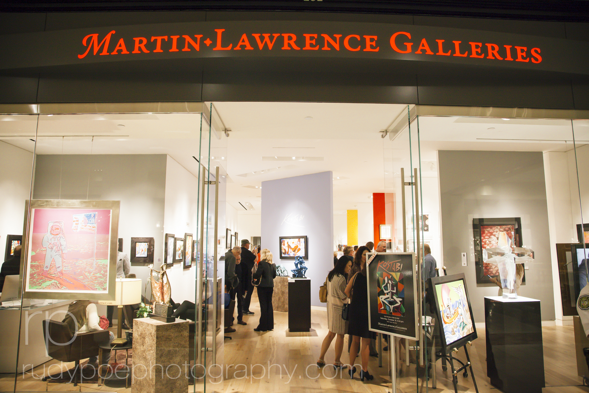 Martin Lawrence Galleries: Kostabi Opening