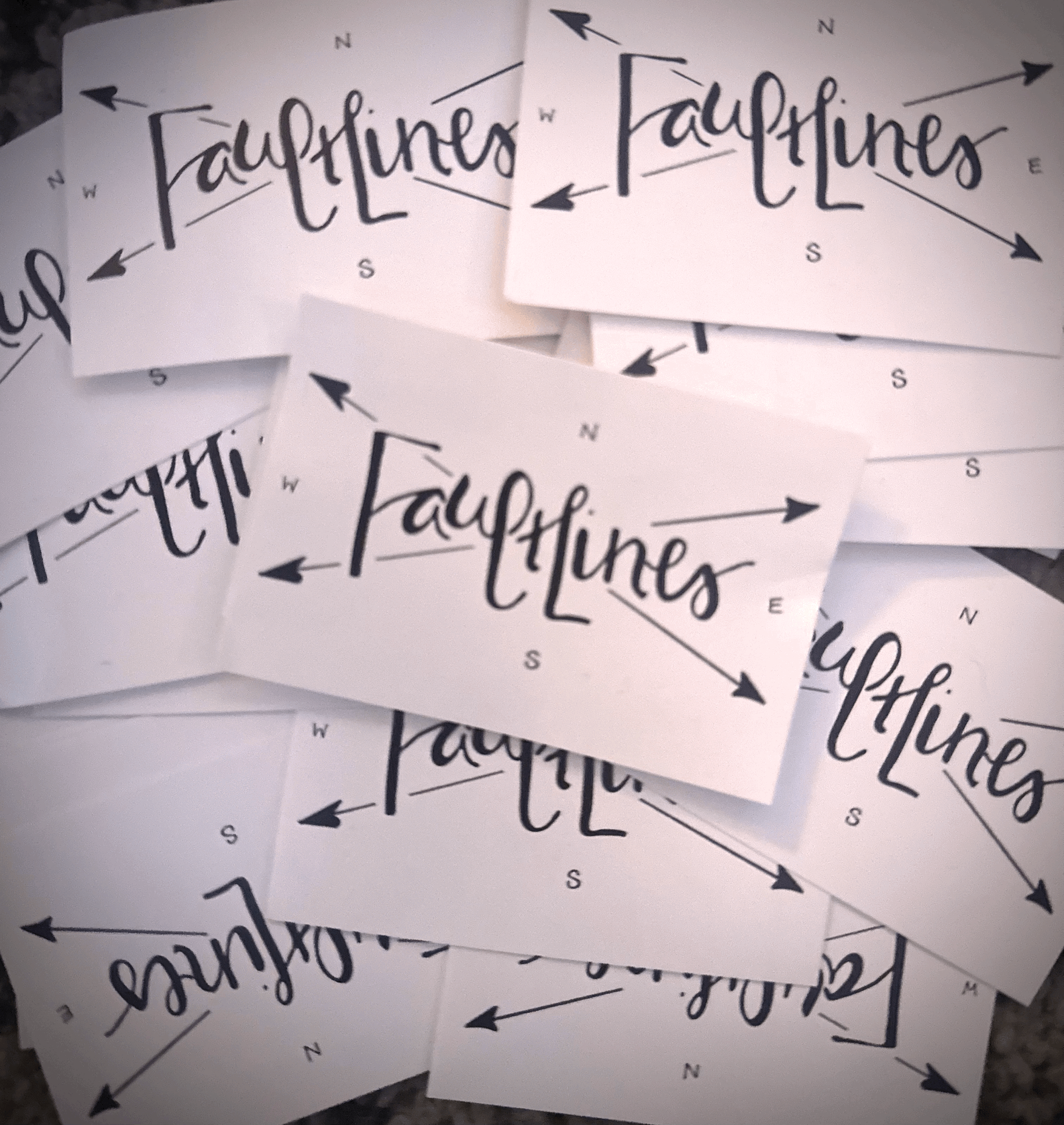 Faultlines Logo Sticker