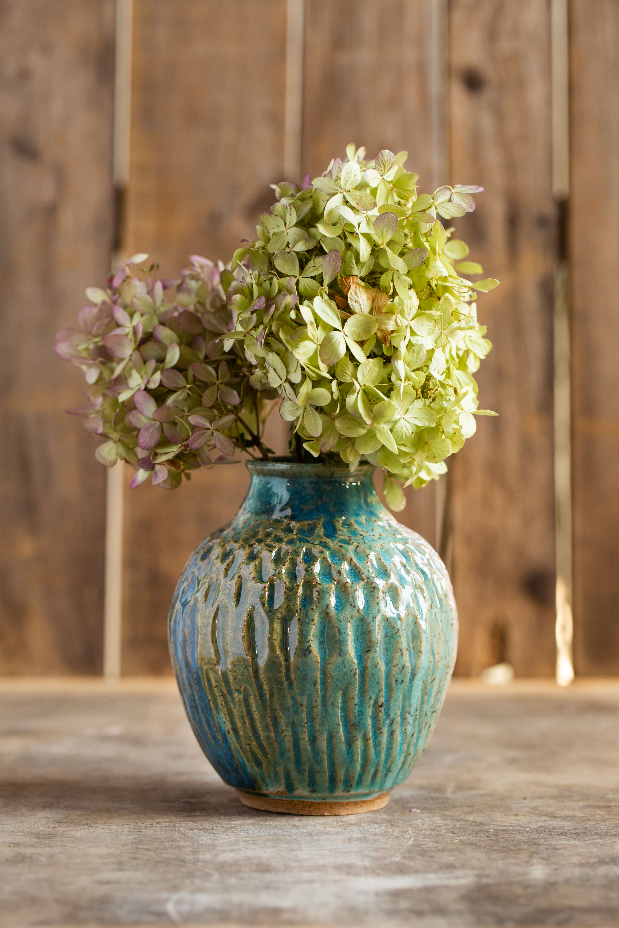 Lively, textured vase