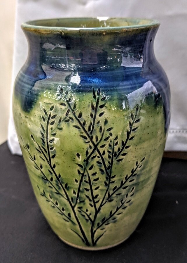 Carved budding stems - SOLD