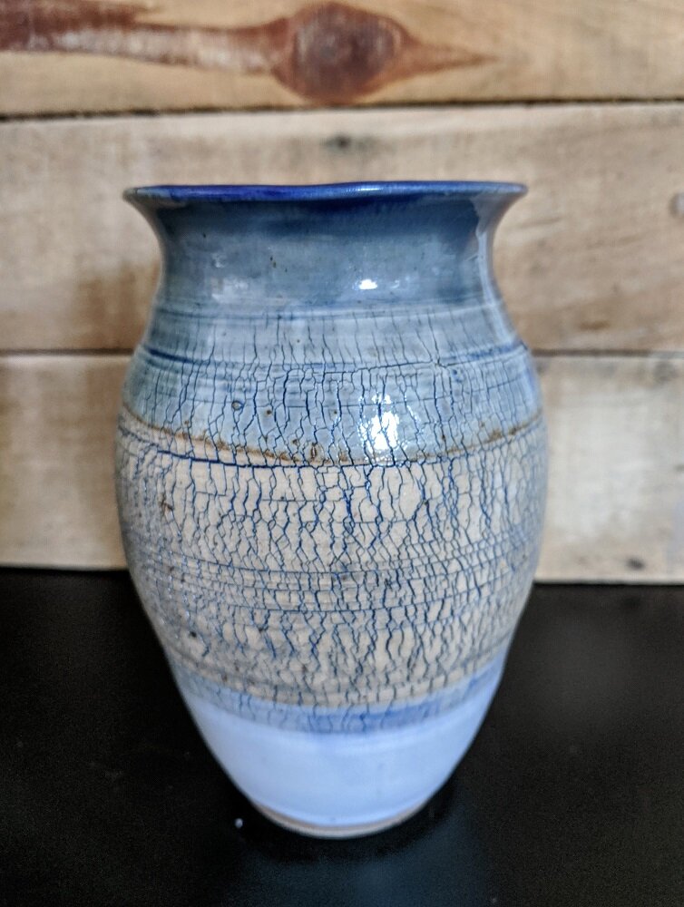 Classic Vase with Crackle Veins - SOLD
