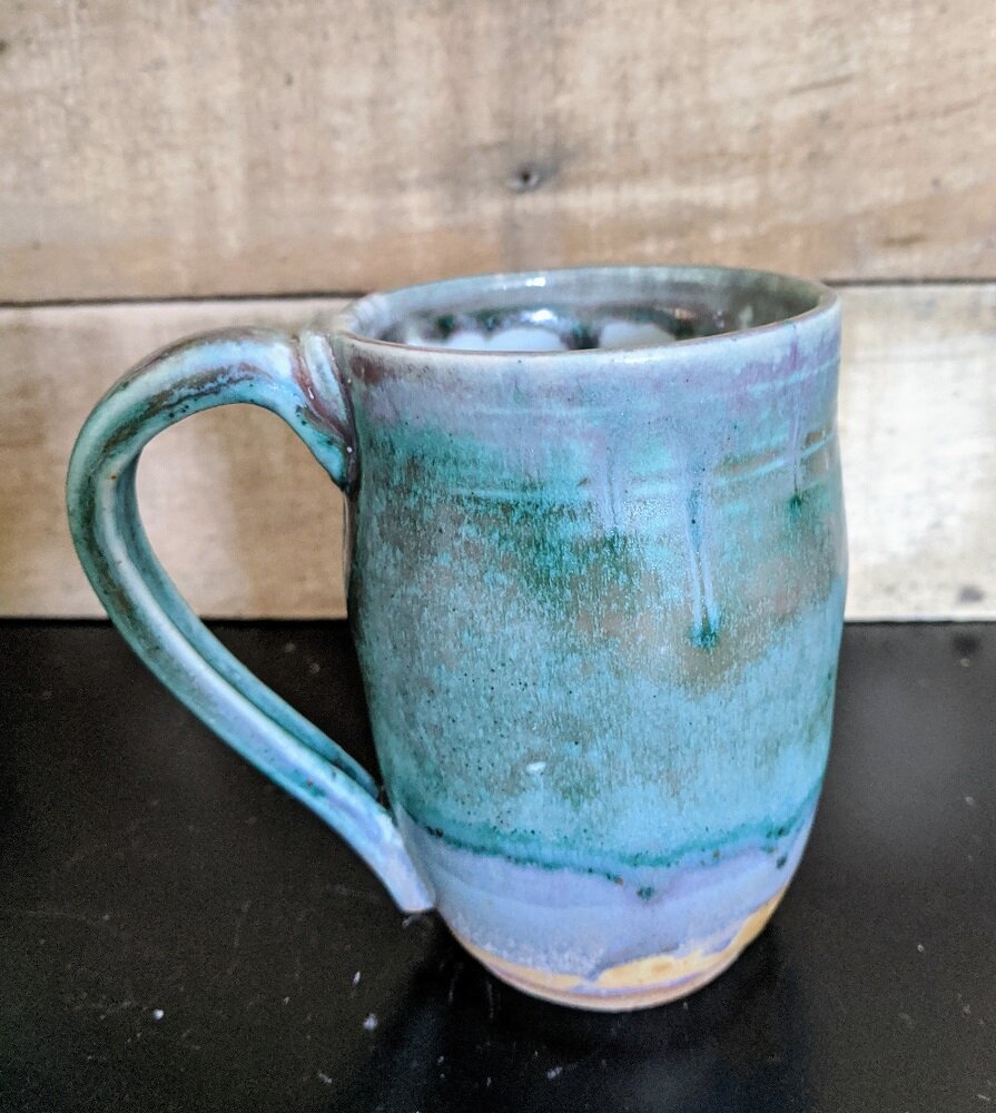 Tall Turquoise Mug - SOLD