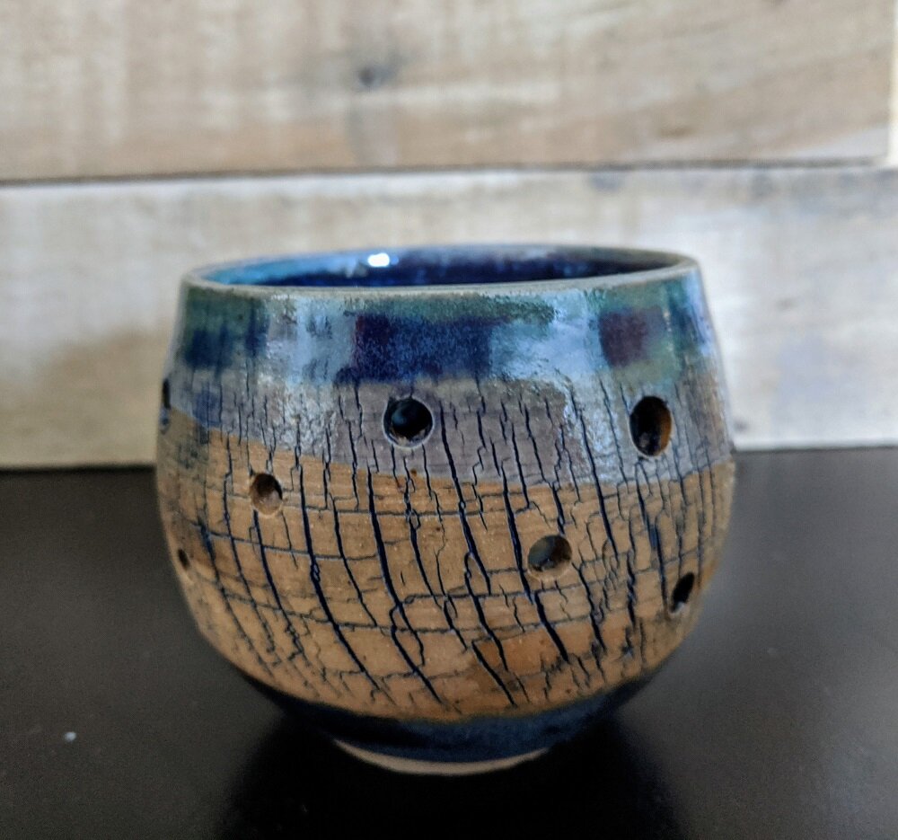 Luminary with blue "crackle"