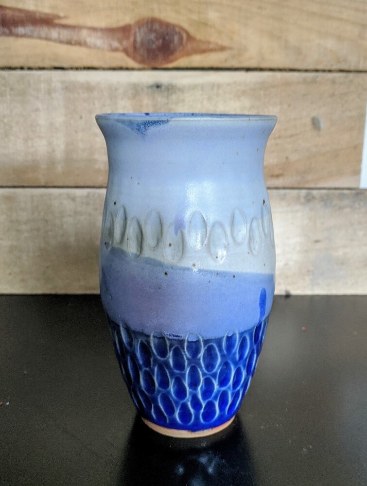 Tapered Vase of Angular Colors