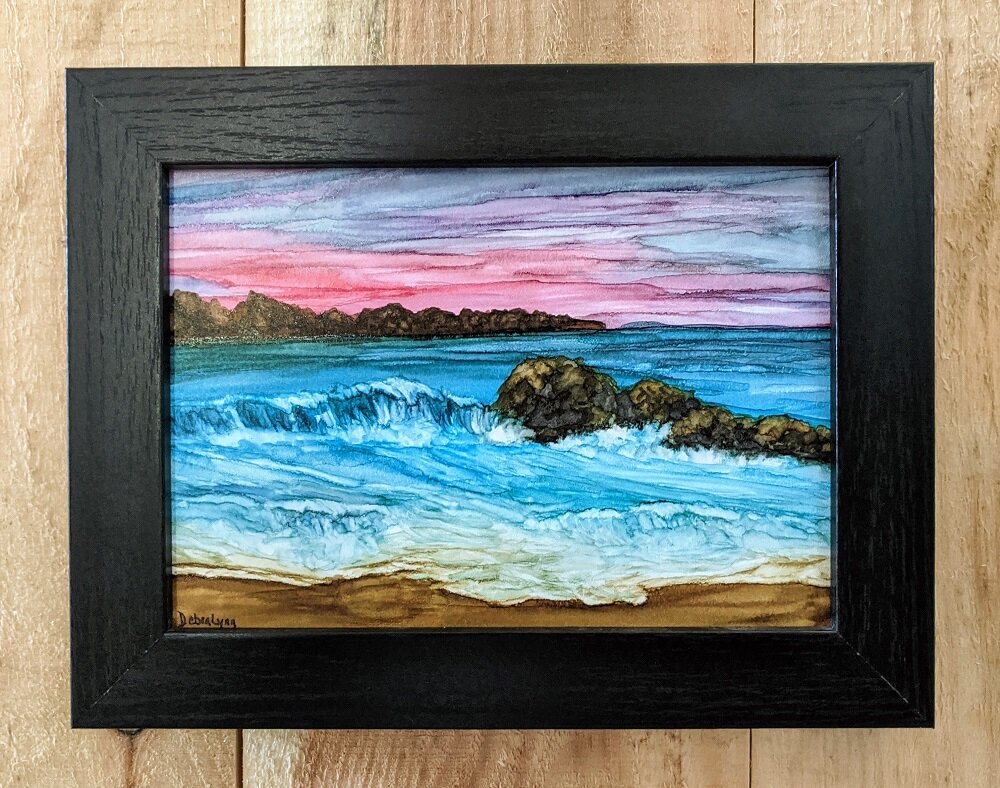 Sunset Waves at the Beach