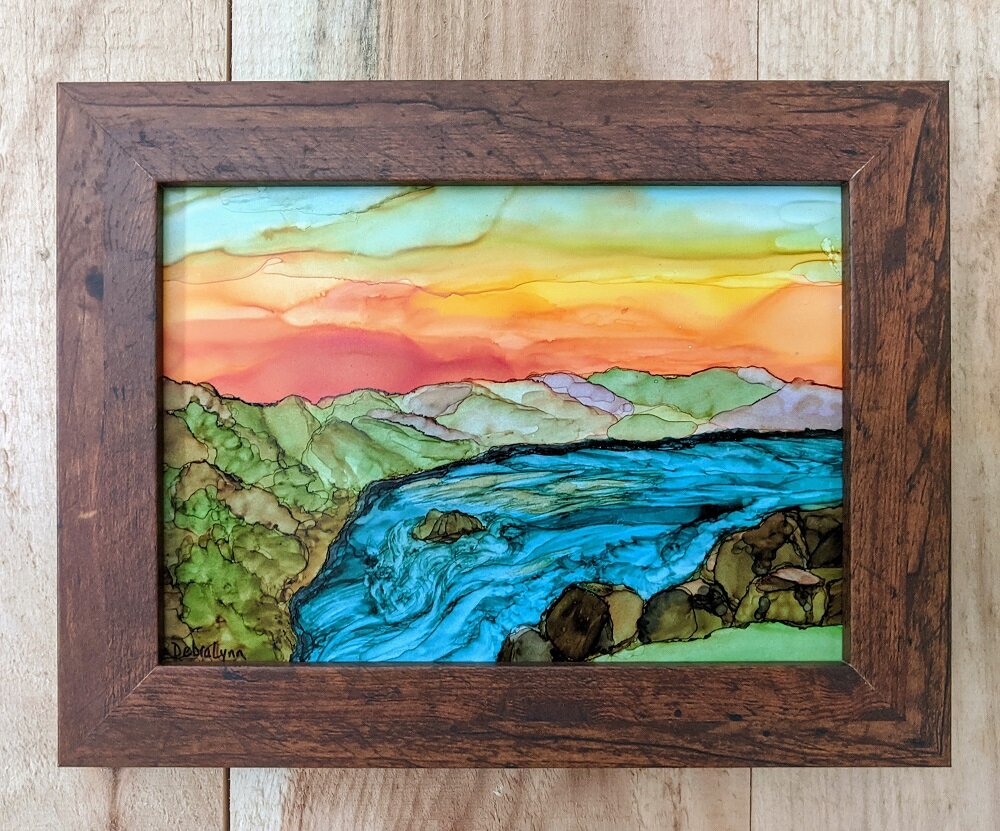 Running River at Sunrise