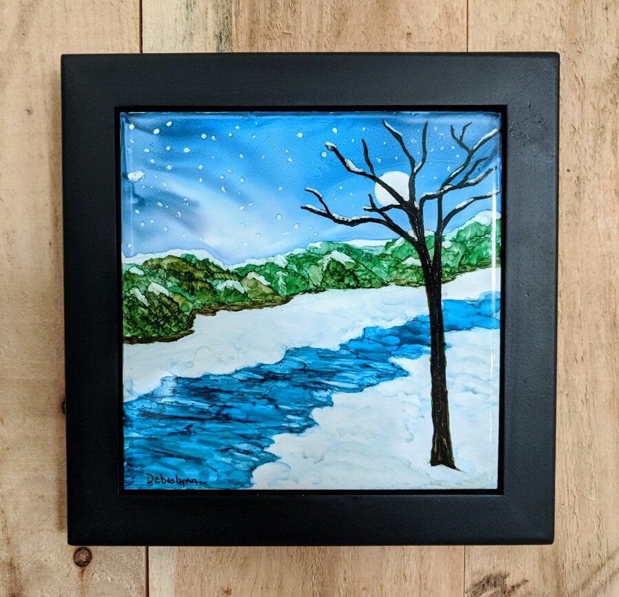 Icy Waters at Night